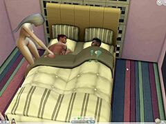 Wild anime threesome with hot humping and oral sex