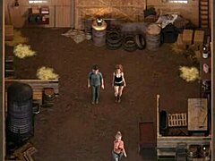 Hentai action in a barn