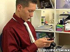 Sensual twinks in anal office action