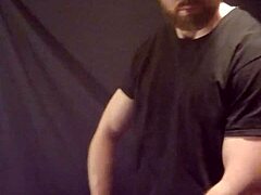 Gay man enjoys massive toy pleasure