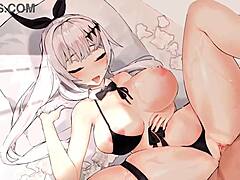Horny hentai babes get naughty