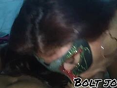 Tattooed brunette's wild anal adventure