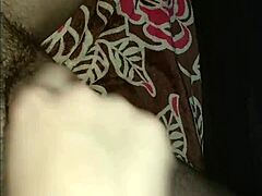 Sensual massage leads to solo pleasure