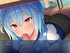 Hentai siren teases in office
