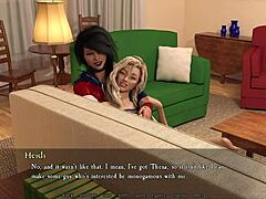 3D Blonde's Naughty Play