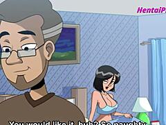 Cartoon MILF and young guy
