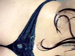 Adela's steamy shower show