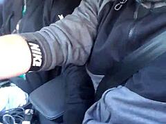 european blonde’s traffic cock shock