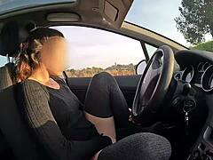 Brunette’s Public Pussy Play