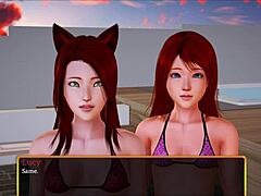 Redhead teen tempts with petite chest