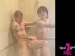 Petite Teens Explore in Daring Shower