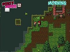 watching porn with busty milf in hentai game