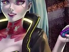 Goth Babe's 3D Lactation Tease
