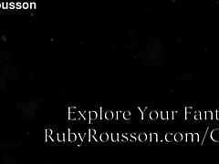 chastity arousal study ends with ruby rousson