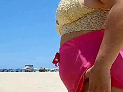 African beauties flash on beach