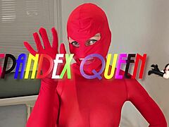 spandexqueen’s nylon cum splash