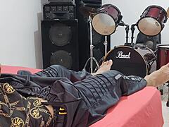 Latino stud masturbates on camera