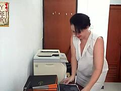 Boss seduces his secretaries on job