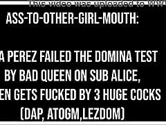 Eva Perez fails domina test