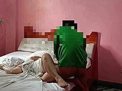Asian beauty in steamy hotel scene