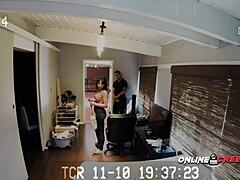 Hidden cam captures kinky date