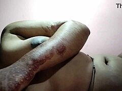 Natural big Indian boobs in homemade video