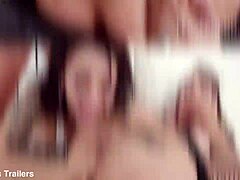 Lyna's wild anal fisting and DP