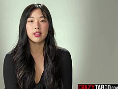 Petite Korean teen's intense solo