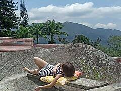 Stepbrother's solo balcony scene continues