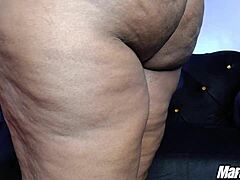 Chubby amateur's solo masturbation show