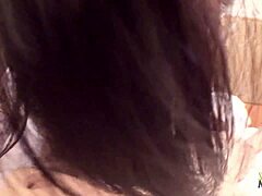 Asian beauty gets deeply satisfied