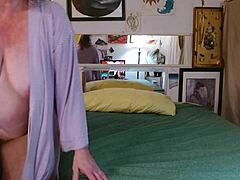 Mature hairy goddess enjoys dildo play