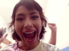 Veronica's Backstage Anal Tease