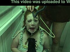 Redhead Slut Eats Cum