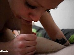 teen blonde miley grey sucks big cock