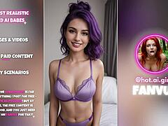 Big-titted AI babes stripped bare in lingerie