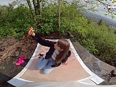 perfect teen lili charmelle’s outdoor suck and fuck