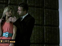 Daring blonde’s late-night pussy tease and ride