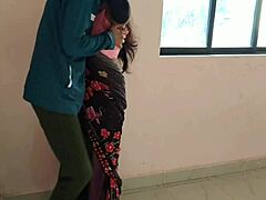 Indian Husband and Wife’s Steamy Standing Sex Session
