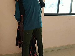 Indian Husband and Wife’s Steamy Standing Sex Session