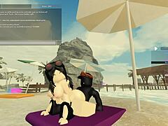 roblox porn - wet anal pounding with huge cock