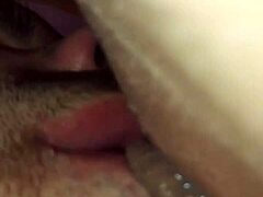 Tasting My Girlfriend's Pussy with Cum Delight