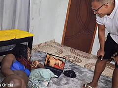 caught her watching porn and she begged to fuck