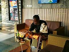 Honryblack Ebony Goddess Meets Naija Star for Bar Fun