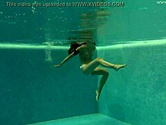 Irina Russaka’s steamy underwater teen solo swim
