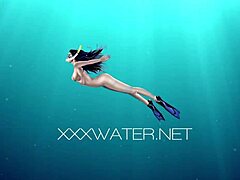 Irina Russaka’s steamy underwater teen solo swim