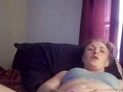 My snow bunny’s pussy gets teased with toys