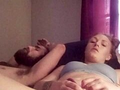 My snow bunny’s pussy gets teased with toys