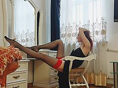 Witch Ginger Ginnagg Masturbates Pussy With Loud Moans