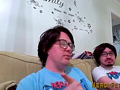 my british whore devours two in wild threesome